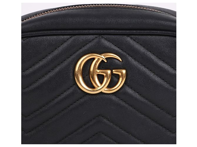 Gucci Mini borsa a tracolla Matelassé con catena Nero - vista 2