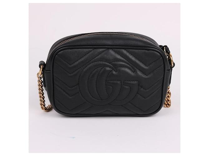 Gucci Mini borsa a tracolla Matelassé con catena Nero - vista 5