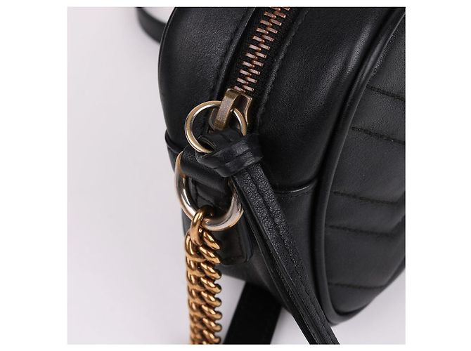 Gucci Mini borsa a tracolla Matelassé con catena Nero - vista 6