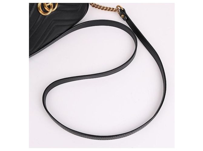 Gucci Mini borsa a tracolla Matelassé con catena Nero - vista 7