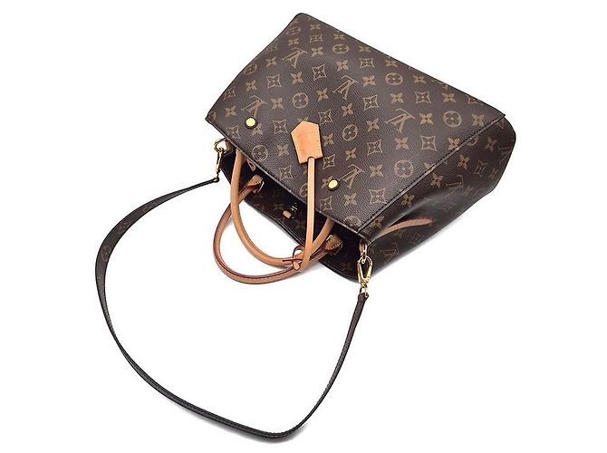 Louis Vuitton Monogram Montaigne MM Braun - Ansicht 4