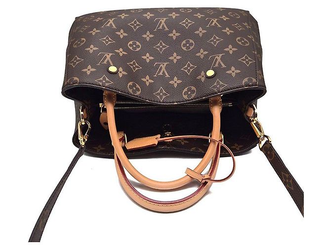 Louis Vuitton Monogram Montaigne MM Braun - Ansicht 6