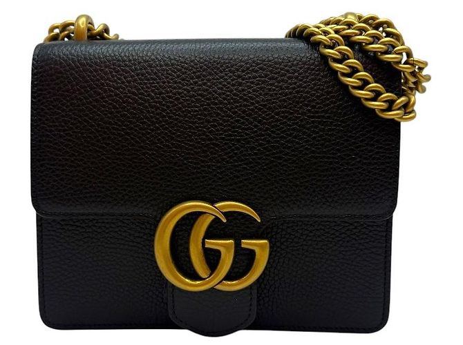 Gucci Borsa a Spalla Matelassé Flap Chain Black Nero - vista 2