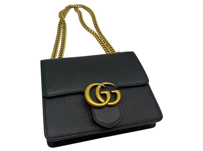 Gucci Borsa a Spalla Matelassé Flap Chain Black Nero - vista 5