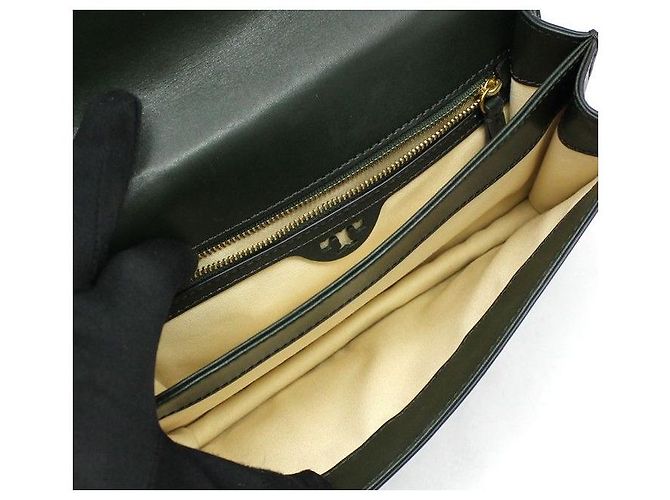 Tory Burch Borsa a tracolla in scamosciato verde - vista 6