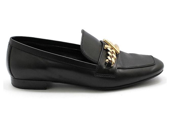 Louis Vuitton Mocassim flat LV Gold Upper Case preto - vista 4