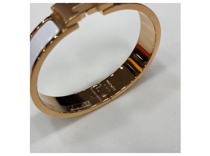 Hermès Click White Rose Gold PM Blanco - vista 7