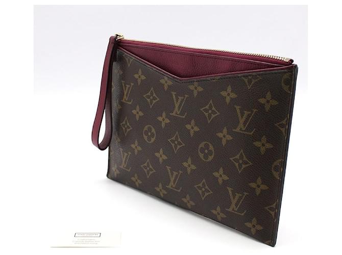 Louis Vuitton Pochette Palas Monogram con correa Castaño - vista 2