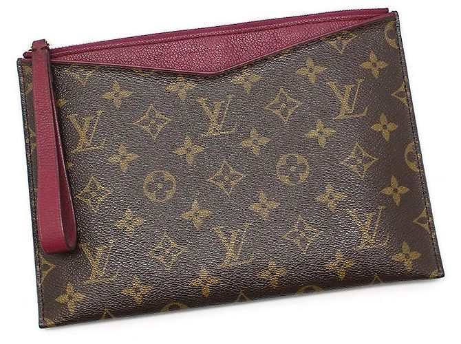 Louis Vuitton Pochette Palas Monogram con correa Castaño - vista 3