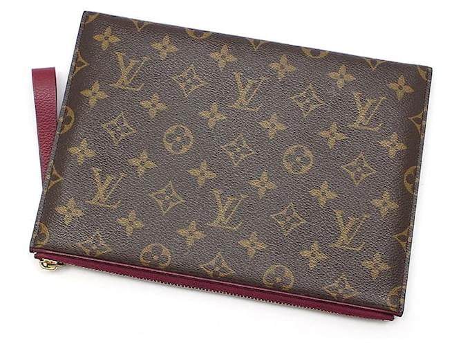 Louis Vuitton Pochette Palas Monogram con correa Castaño - vista 4