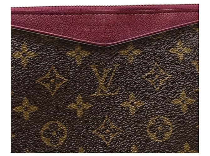Louis Vuitton Pochette Palas Monogram con correa Castaño - vista 7
