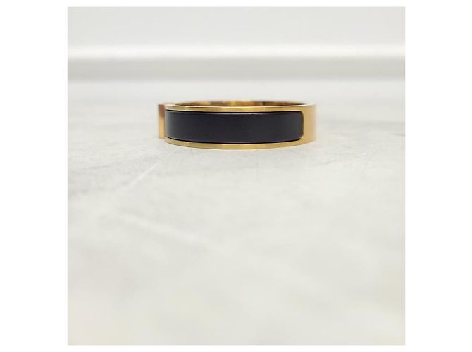 Hermès Bracciale Click Placcato in Oro Nero - vista 2