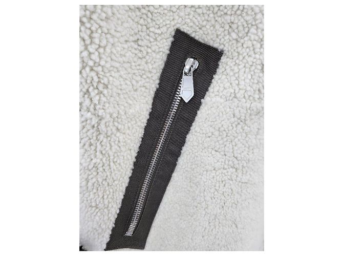 Hermès Shearling Lambskin Vest Silvery - view 3