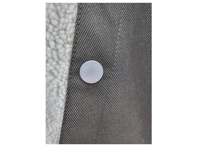 Hermès Shearling Lambskin Vest Silvery - view 5