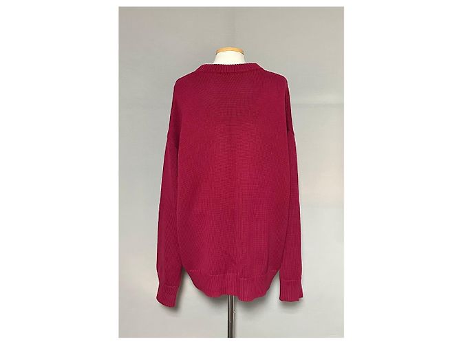 Balenciaga Strick mit geripptem Saum Rot - Ansicht 2