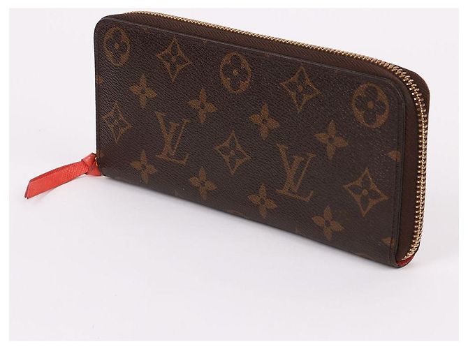 Louis Vuitton Cartera Larga para Mujer Monogram Clemence Zipper Negro - vista 2
