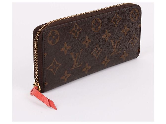 Louis Vuitton Cartera Larga para Mujer Monogram Clemence Zipper Negro - vista 3