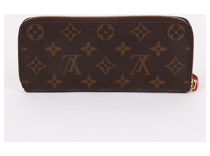 Louis Vuitton Cartera Larga para Mujer Monogram Clemence Zipper Negro - vista 4