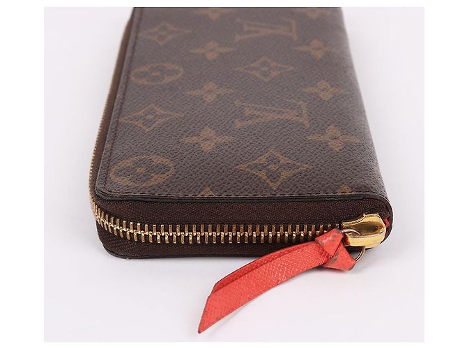 Louis Vuitton Cartera Larga para Mujer Monogram Clemence Zipper Negro - vista 5