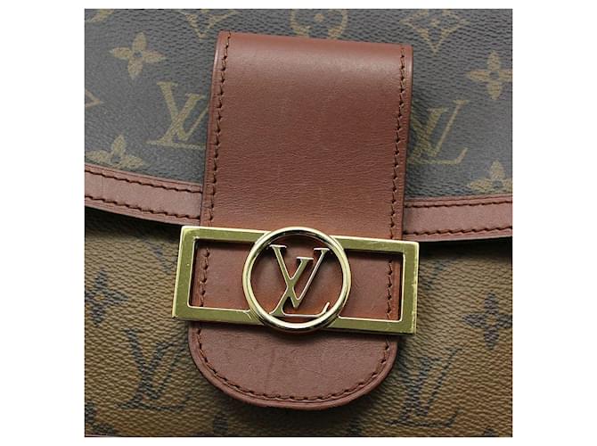 Louis Vuitton Borsa a tracolla Monogram Reverse Dolphin MM Marrone - vista 10