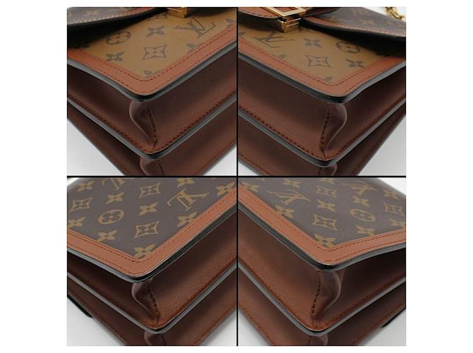Louis Vuitton Borsa a tracolla Monogram Reverse Dolphin MM Marrone - vista 14