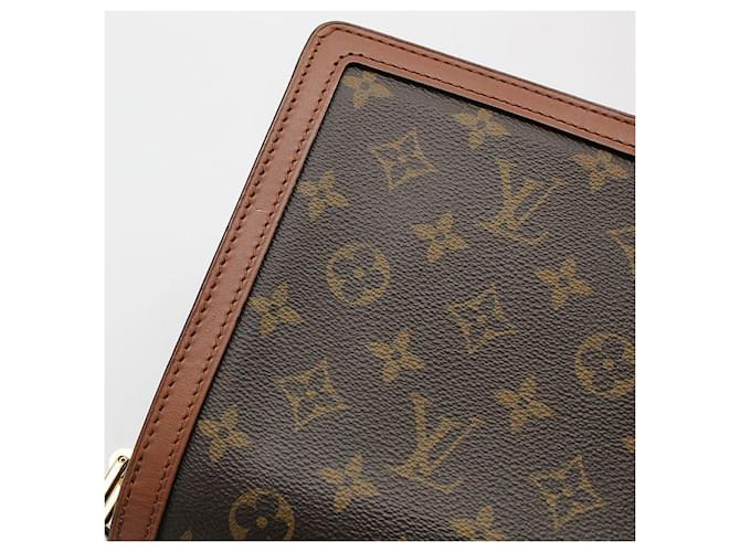 Louis Vuitton Borsa a tracolla Monogram Reverse Dolphin MM Marrone - vista 9