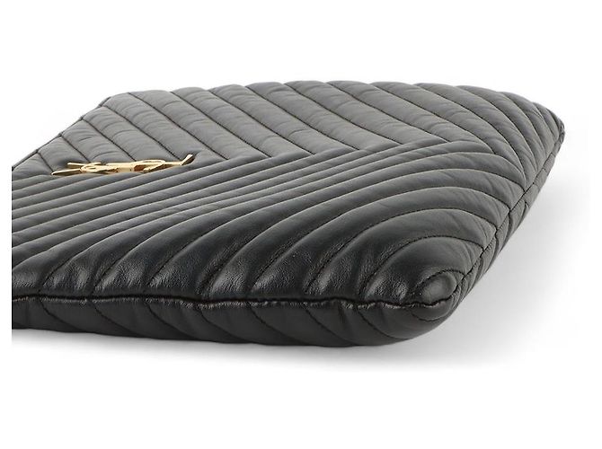 Saint Laurent Clutch Matelassé New Nero - vista 5