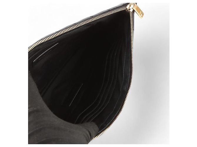 Saint Laurent Clutch Matelassé New Nero - vista 7