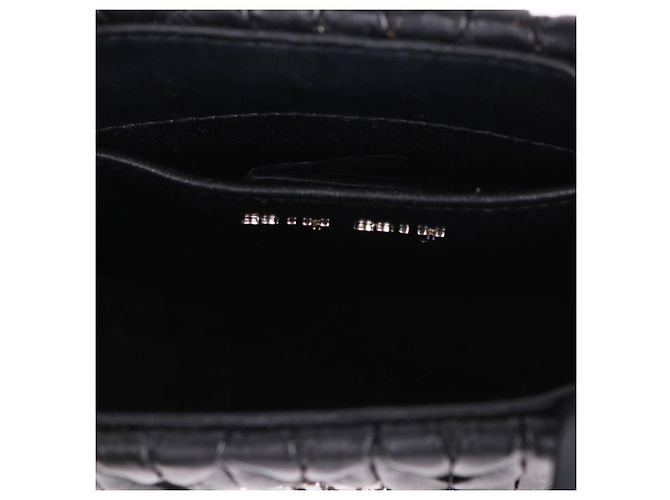 Miu Miu Borsa a tracolla trapuntata con catena di cristalli Nero - vista 12