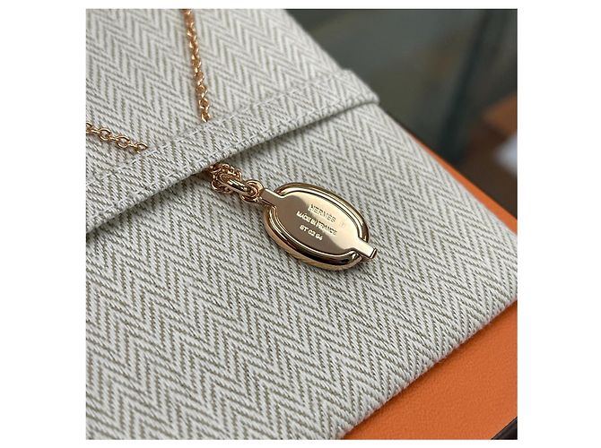 Hermès Collar Myong Black Rose Gold Negro - vista 5