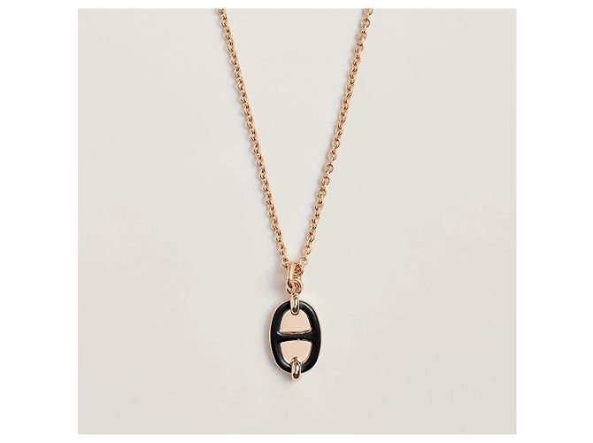 Hermès Collar Myong Black Rose Gold Negro - vista 7