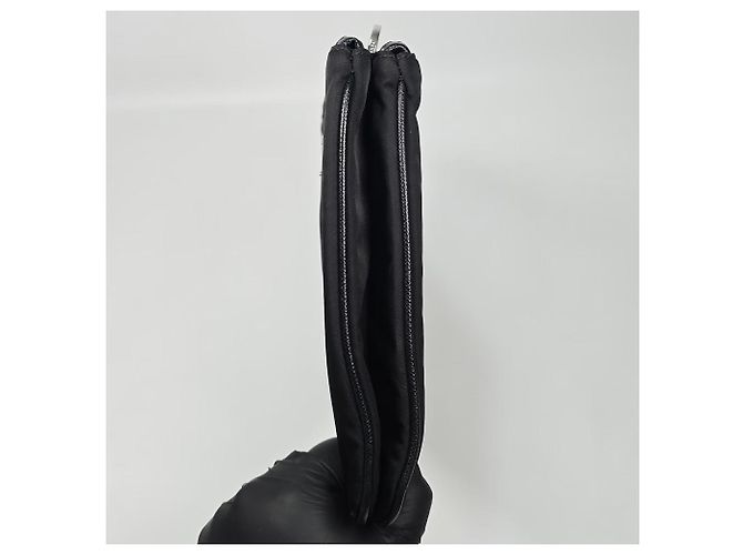 Prada Borsa a tracolla Re Nylon con taschino Nero - vista 6