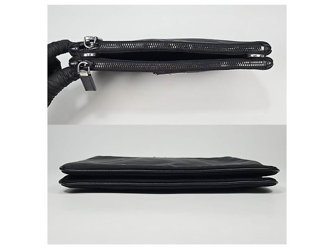 Prada Borsa a tracolla Re Nylon con taschino Nero - vista 7