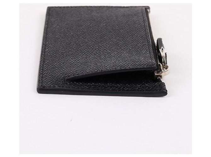 Givenchy Schwarzer Leder-Kartenhalter mit Reißverschluss - Ansicht 2