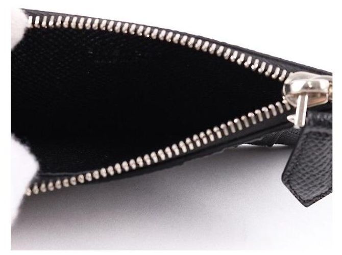 Givenchy Schwarzer Leder-Kartenhalter mit Reißverschluss - Ansicht 7
