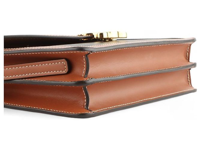 Céline Triomphe Canvas Envelope Crossbody Bag Schwarz - Ansicht 5