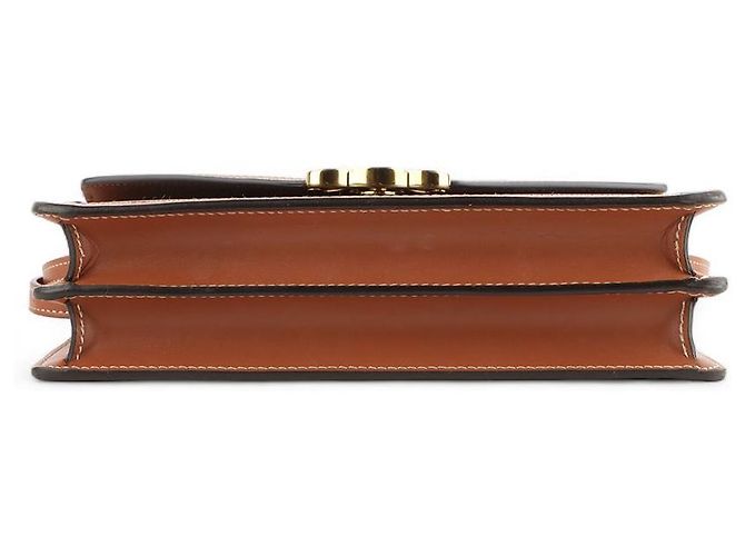 Céline Triomphe Canvas Envelope Crossbody Bag Schwarz - Ansicht 6