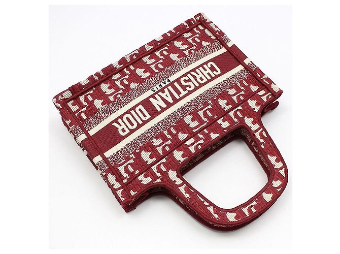 Dior Mini borsa tote Oblique Book Tote Rosso - vista 3