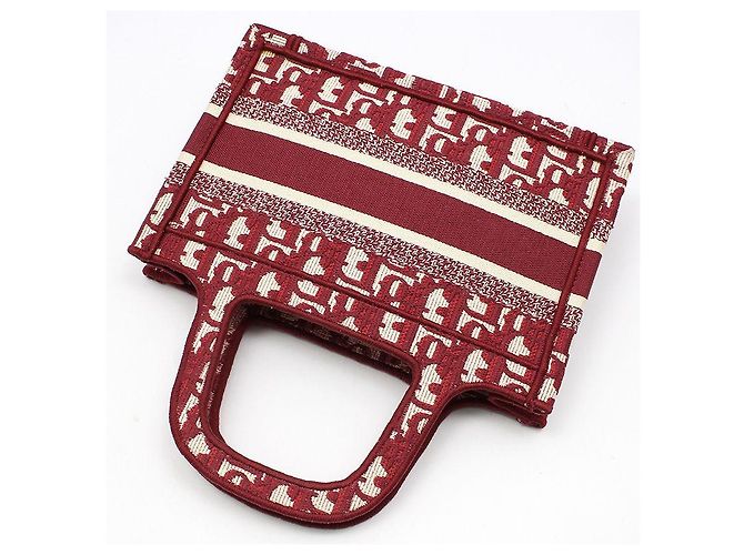 Dior Mini borsa tote Oblique Book Tote Rosso - vista 4