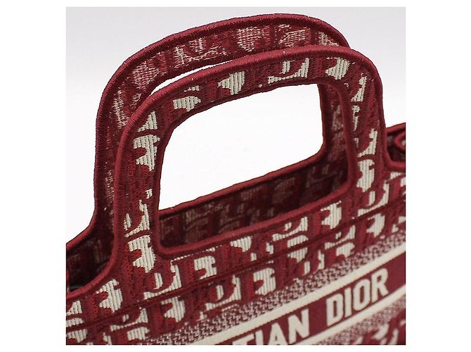 Dior Mini borsa tote Oblique Book Tote Rosso - vista 6