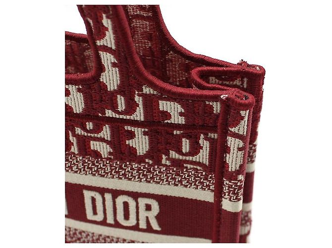 Dior Mini borsa tote Oblique Book Tote Rosso - vista 9