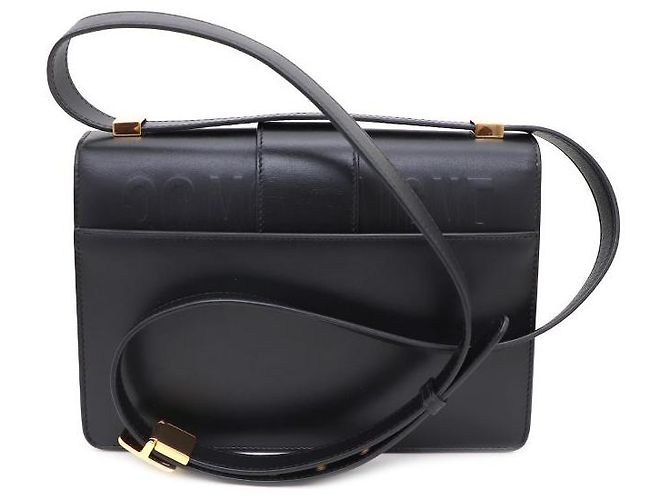 Dior Bolsa de ombro e transversal com aba em couro de bezerro Montaine Preto - vista 3