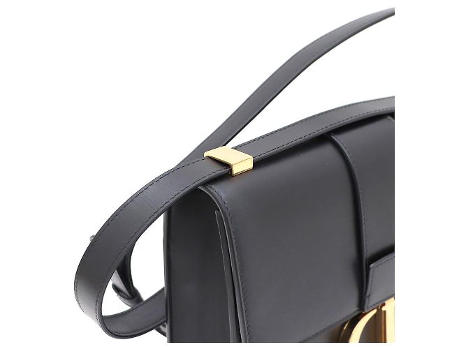 Dior Bolsa de ombro e transversal com aba em couro de bezerro Montaine Preto - vista 4