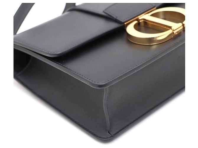 Dior Bolsa de ombro e transversal com aba em couro de bezerro Montaine Preto - vista 6