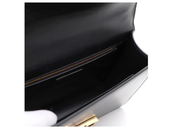 Dior Bolsa de ombro e transversal com aba em couro de bezerro Montaine Preto - vista 8