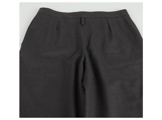Hermès Graue Wollmischung Hose Größe Braun - Ansicht 7