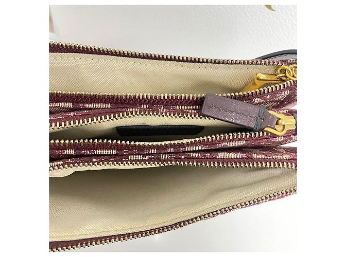 Dior Borsa a tracolla Christian Oblique Saddle Rosso - vista 6