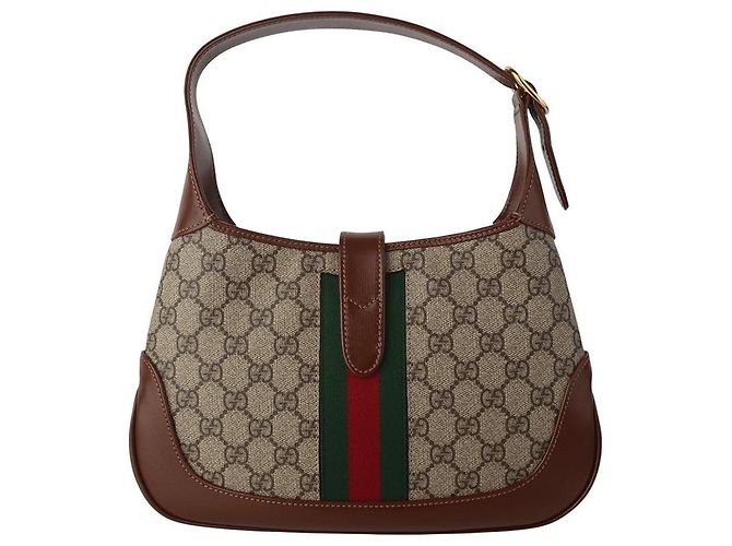 Gucci Piccola borsa a tracolla Jackie in tela GG Supreme Multicolore - vista 3