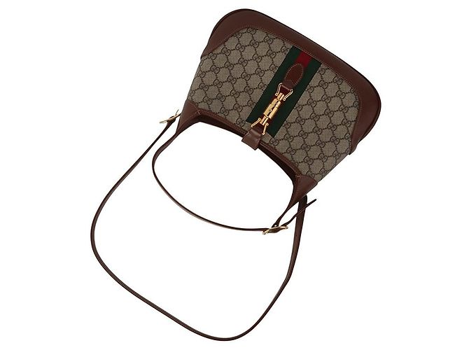 Gucci Piccola borsa a tracolla Jackie in tela GG Supreme Multicolore - vista 4