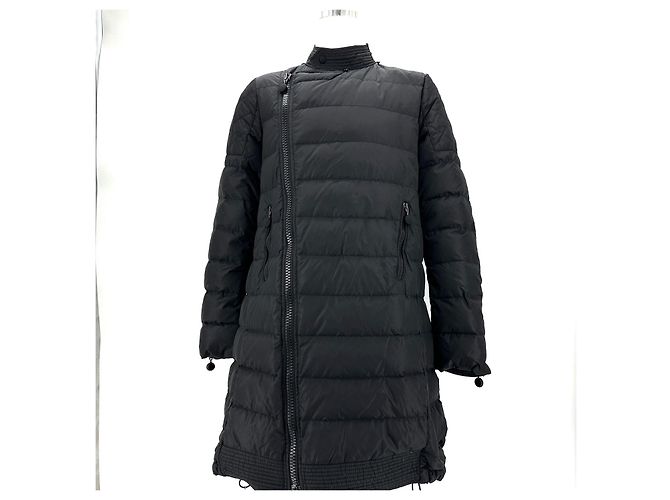 Moncler Damen Lang Daunenjacke Schwarz - Ansicht 2